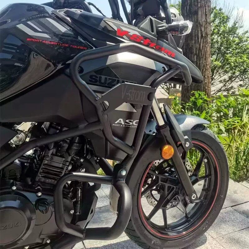 铃木DL250保险杠发动机碳钢门前护杠后护杠全包围防摔钢管竞技杠