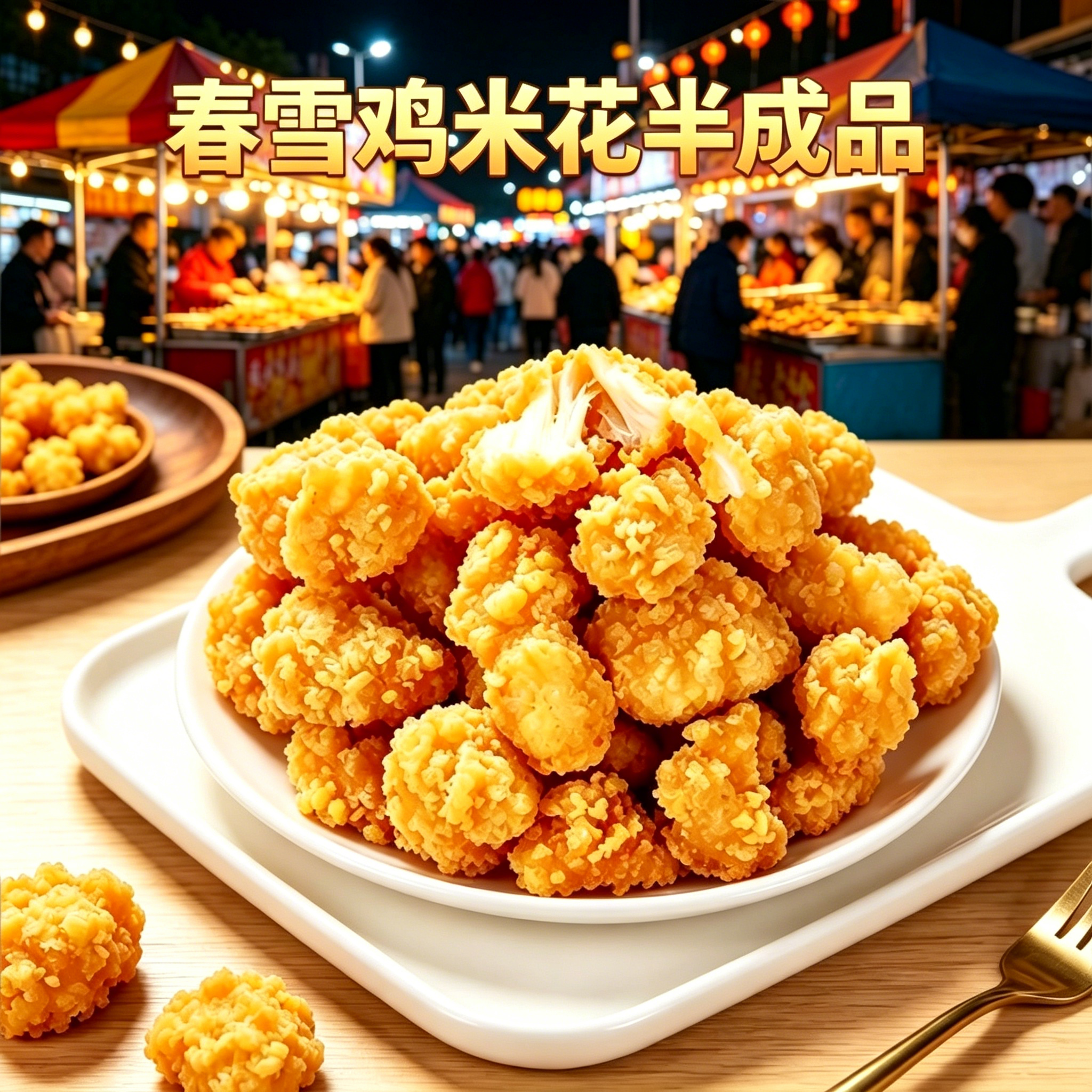 鸡米花黑椒鸡块香煎鸡排爆汁无骨鸡柳空气炸锅零食半成品家庭装