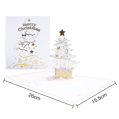 圣诞节贺卡立体定制diy新年