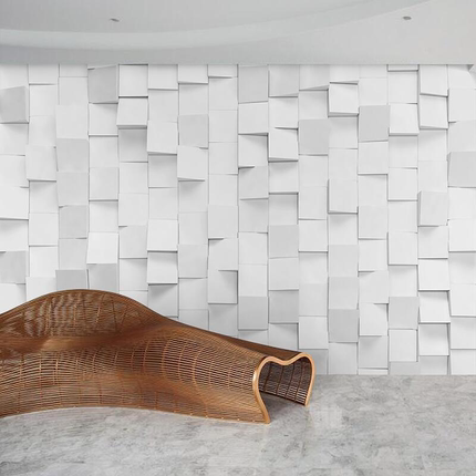 3d简约凹凸几何壁纸餐厅网吧装饰墙纸北欧创意立体工业风背景墙布