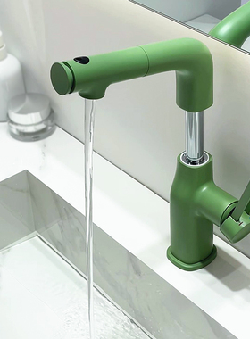 WINMV 抽拉式升降洗漱神器洗手池洗脸盆水龙头冷热家用防溅水增压