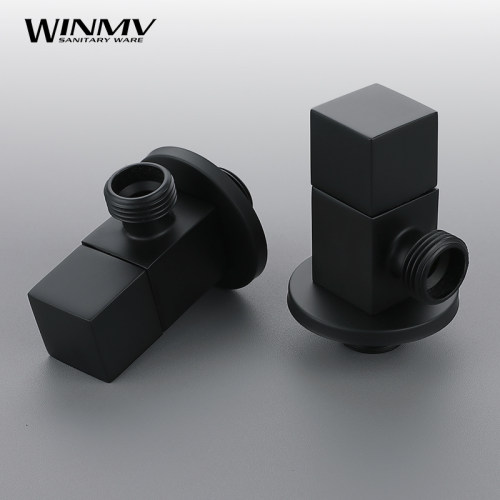 黑色马桶热水器角阀止水阀全铜