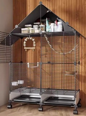 鹦鹉笼子家用生态别墅玄凤画眉虎皮繁殖箱八哥专用鸟笼过冬新型小