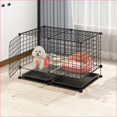 狗笼子小型犬带厕所分离