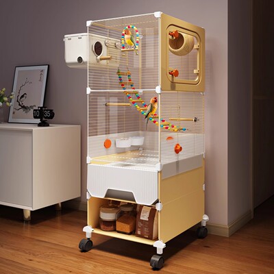 鸟笼鹦鹉笼大号家用新型防溅豪华别墅小太阳玄凤虎皮牡丹珍珠专用