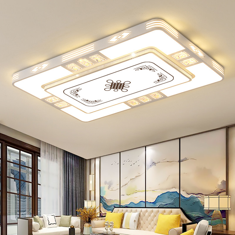 led客厅灯新中式大厅主灯简约现代家用房间灯餐厅卧室灯具套餐