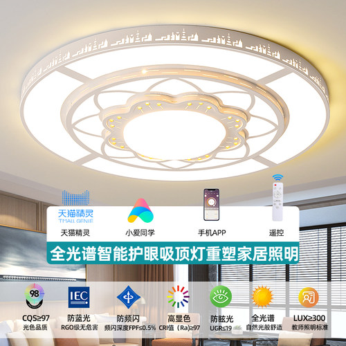 客厅led吸顶灯家用房间灯卧室灯简约现代2025年新款会议室大灯