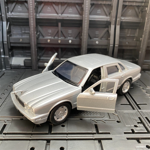 36捷豹XJ6经典 JKM1 轿车立标双开门回力合金小汽车模型收藏玩具