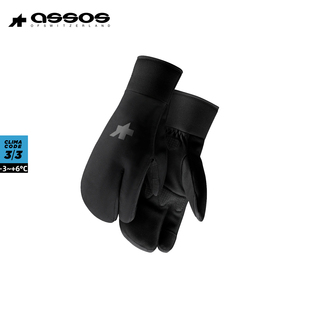 assos阿索斯P1深冬保暖长指手套全指透气自行车骑行装备