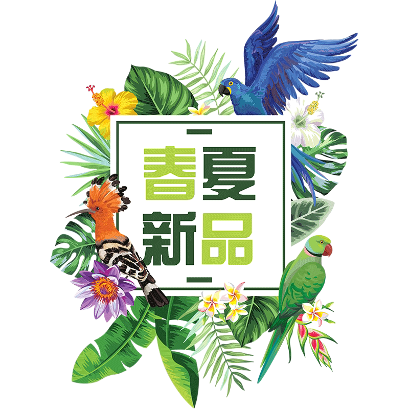 春夏新品促销橱窗玻璃贴纸服装店