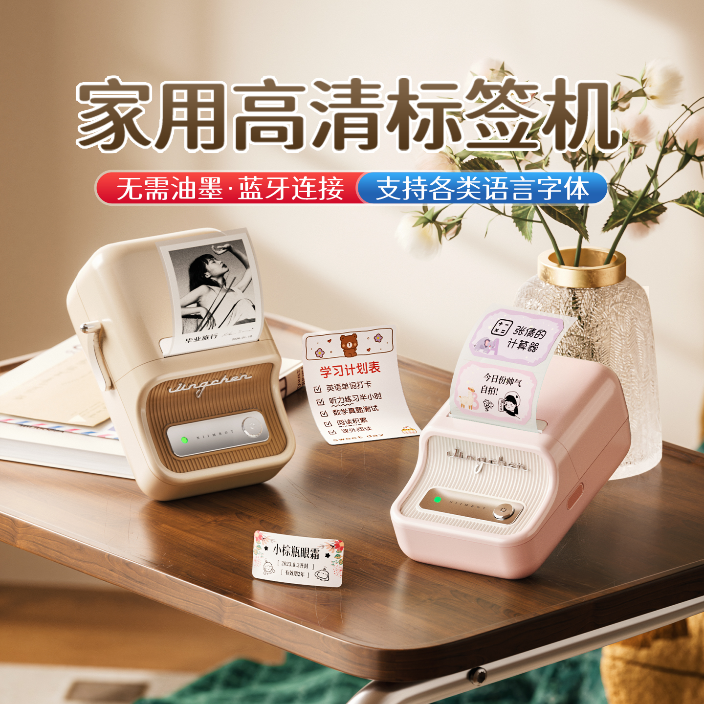 精臣B21家用大尺寸标签打印机