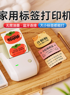 精臣B1家用大尺寸标签打印机蓝牙热敏手持小型便签姓名贴开关贴食品有效期不干胶防水透明贴纸niimbot标签机