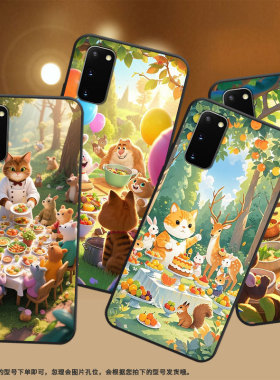 适用三星S10Plus手机壳S9Plus超薄SamsungS22Ultra猫咪松鼠G973F三星S21Ultra全包note8商务SM-N981B软壳