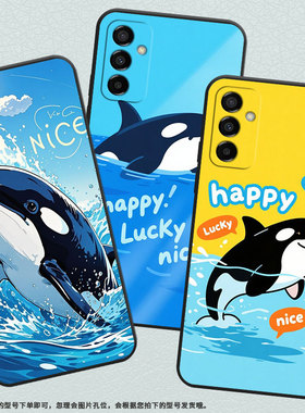 适用三星M02手机壳M10虎鲸SM-M105F全包边samsungM12磨砂壳M13防摔爆SM-M145F黑色M20硅胶M14保护套