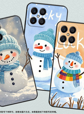 适用荣耀X9CSmart手机壳X5B全包边VNE-LX1硅胶honorX5BPlus系围脖雪人X7耐磨VNE-N41商务X8C荣耀X9保护套