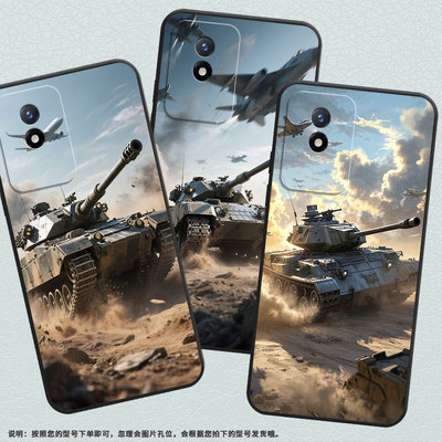 适用vivoY5s手机壳Y02防摔V2254时尚Y02s全包边viviY03保护套V1934A不掉色Y9s高级感硝烟弥漫男女款软壳