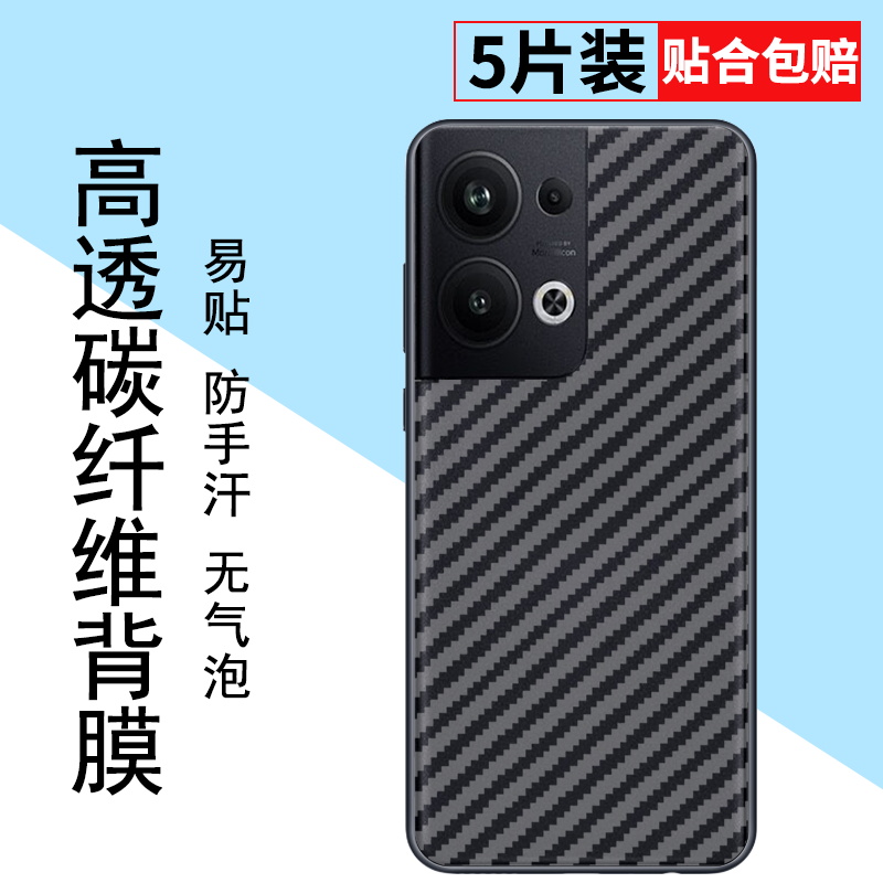 适用OPPOReno9半透明手机后膜