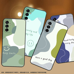 适用三星M02s手机壳M04三色拼接SM M145F黑色M10S硅胶M21s保护套 M105F全包边samsungM12磨砂壳M13防摔SM