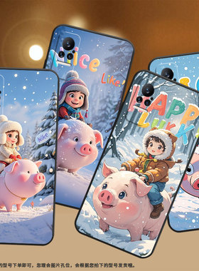 适用小米Civi1S手机壳civi2超薄动漫胖猪Xiaomi耐磨mix4保护套POCOX7商务小米Note10Pro硅胶M1910F4E软壳