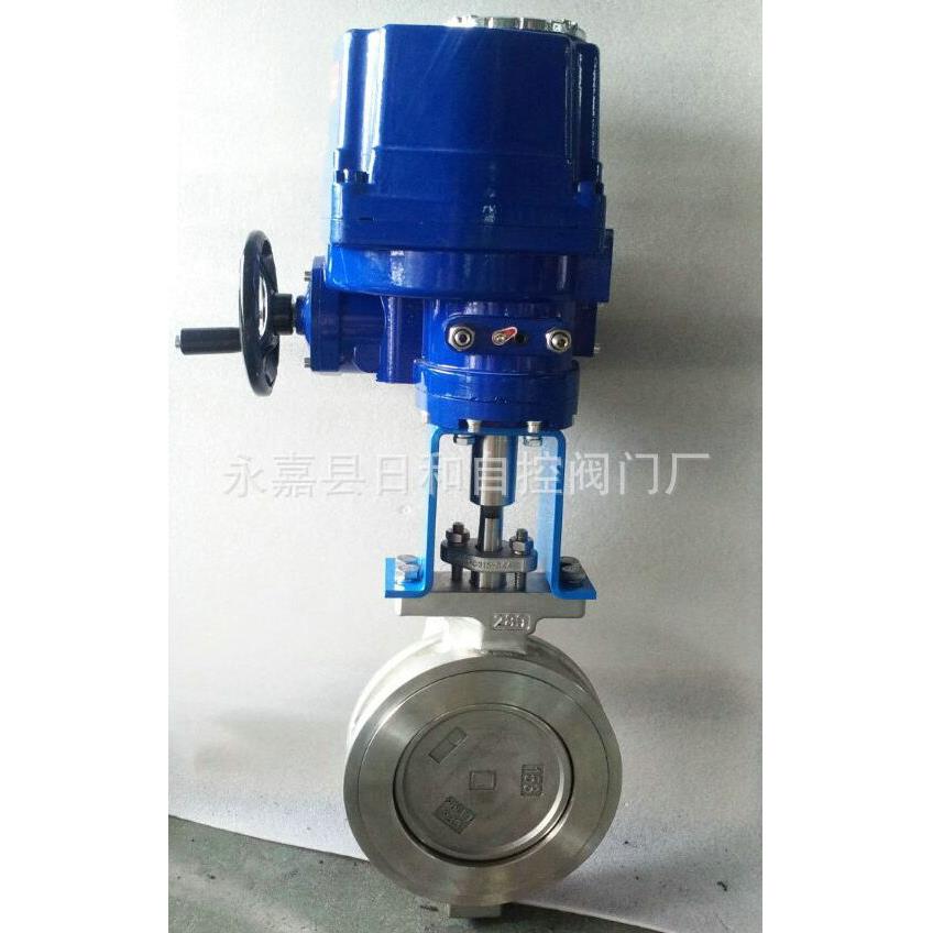 厂家直销电动对夹多层次三偏心硬密封电动防爆不锈钢对夹蝶阀