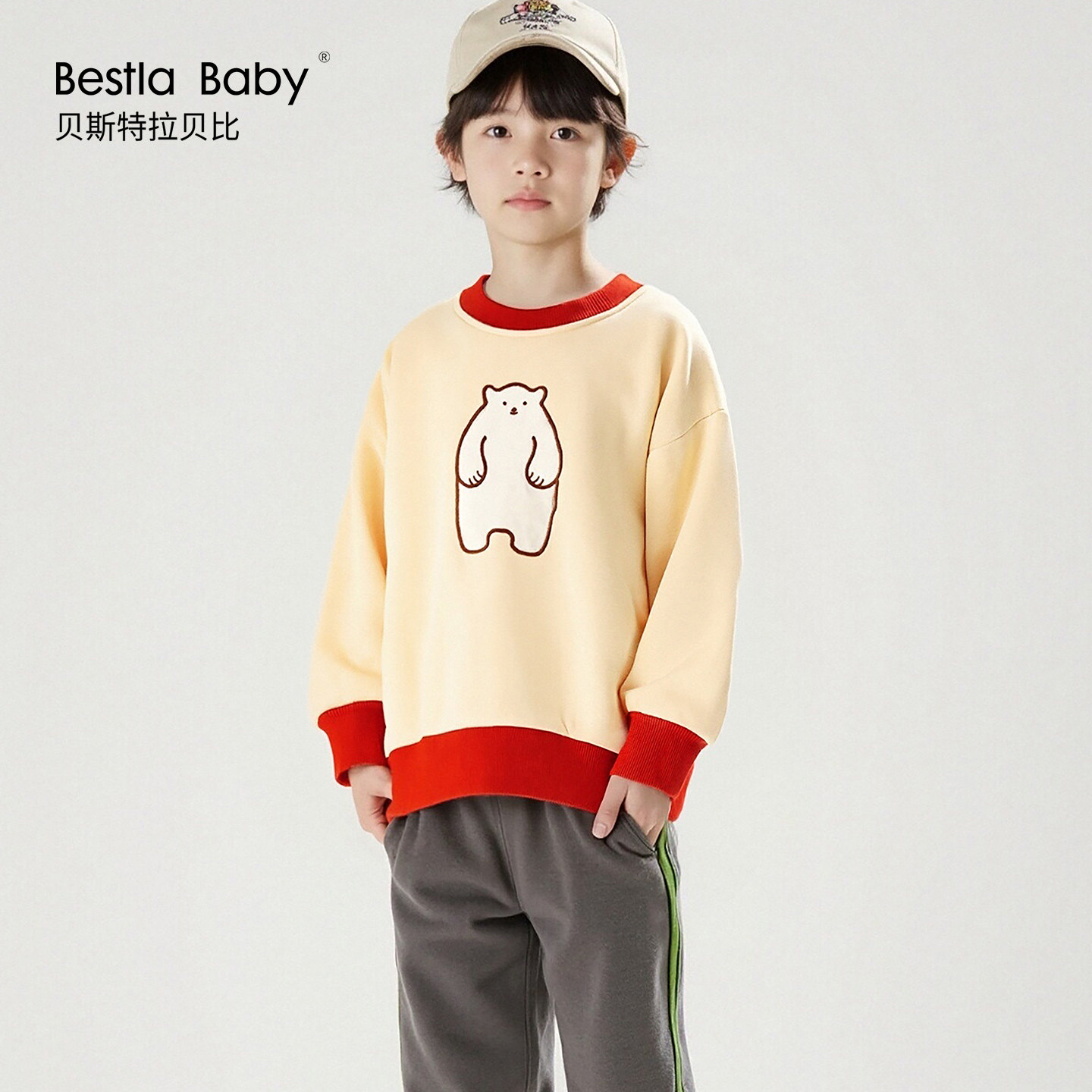 儿童连帽卫衣童装上衣秋装冬衣服男童套头衫女童帽衫运动衫秋冬季