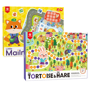 pinwheel龟兔赛跑桌游时间管理小小邮递员数感认识时钟表益智游戏