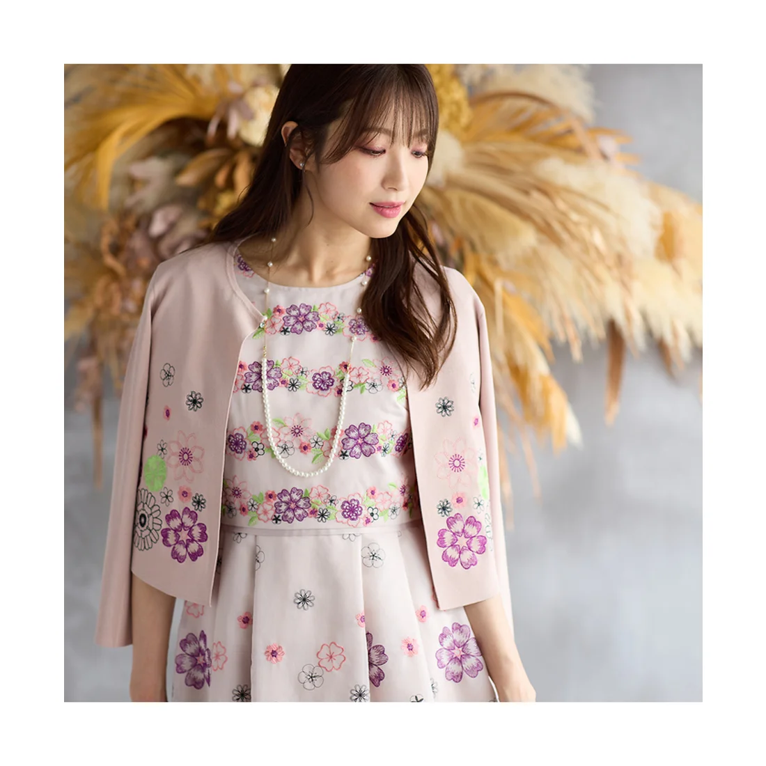 纯元 贵牌 R0SE  T1@ra  花瓣刺绣针织开衫