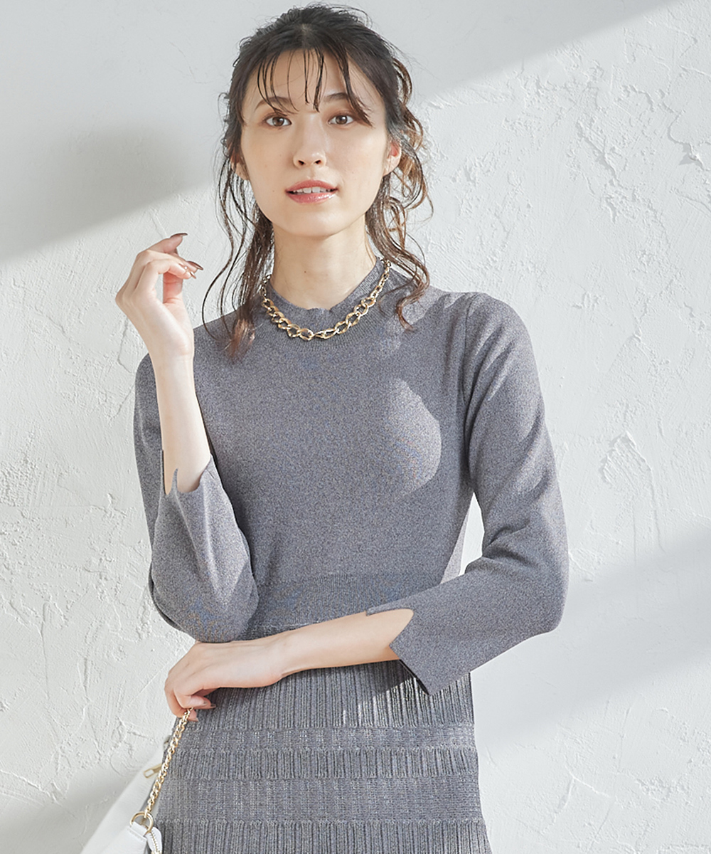 百搭a字人造丝混纺微透针织