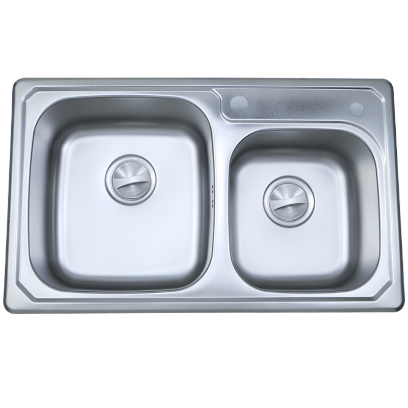 科勒厨房水槽加厚304不锈钢厨房双槽洗碗池水槽45924T-2FD-AKF
