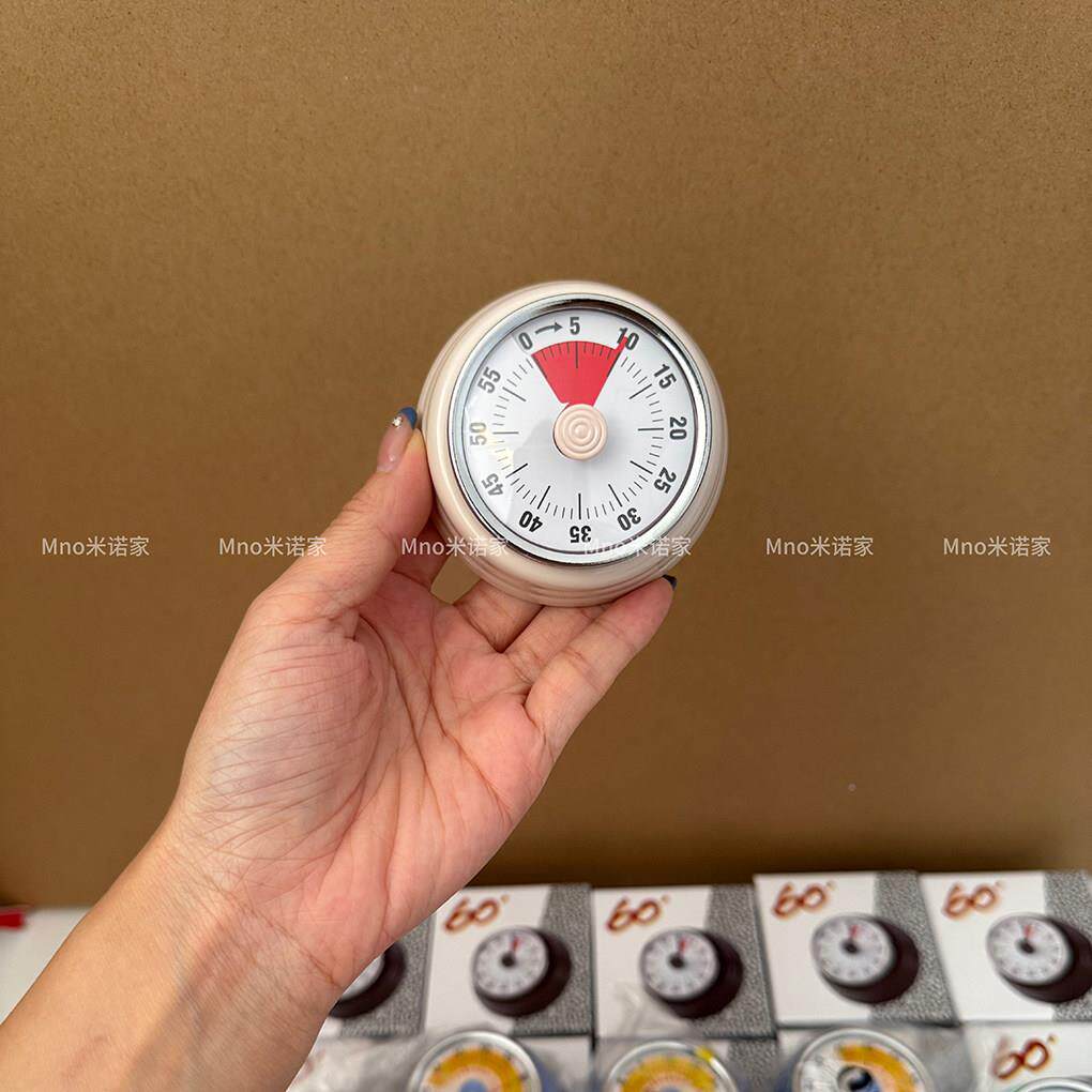 米诺家可磁吸机械计做厨房饭定时提醒器时可器视化时间定时器闹钟