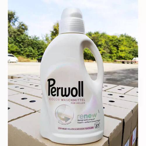 新货德国汉高 Perwoll 白色 浅色衣物 护理 修复固色洗衣液1350ml