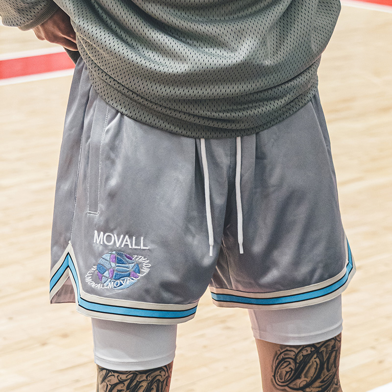 MOVALL篮球美式短裤男款运动球裤