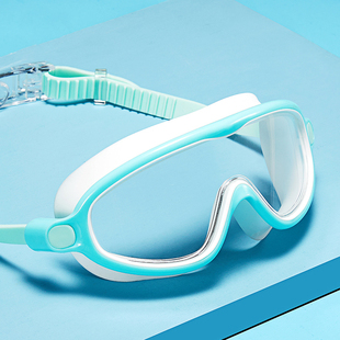 儿童游泳镜防水防雾高清男童女童大框潜水镜大童专业游泳眼镜装 备