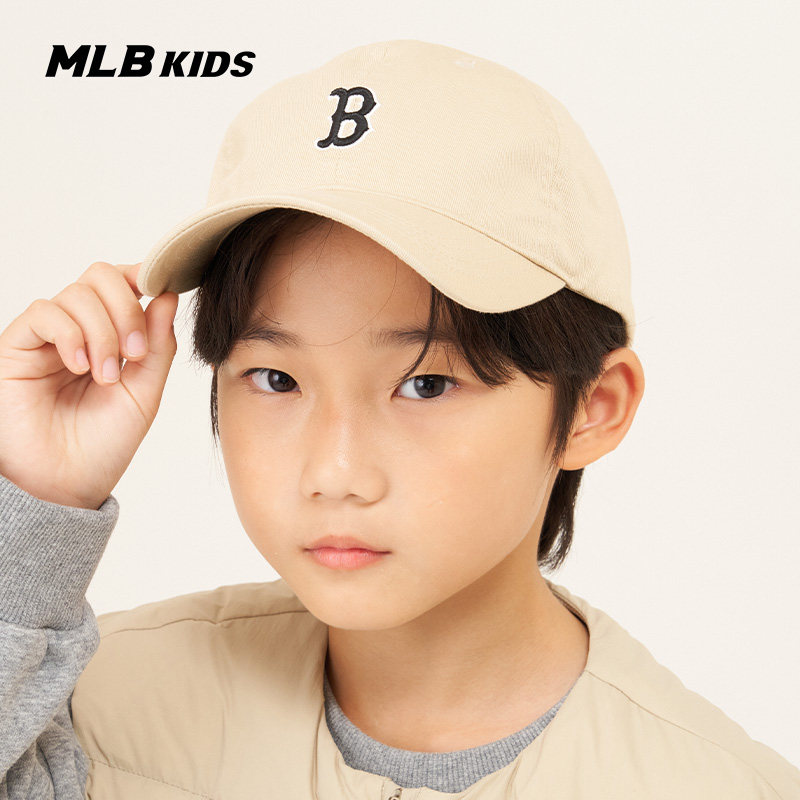 MLB儿童官方男女童时尚运动休闲帽鸭舌帽软顶棒球帽春夏款CP77