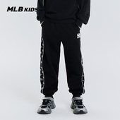款 MLB儿童官方男女童复古潮奢满印老花图案舒适休闲长裤 春季