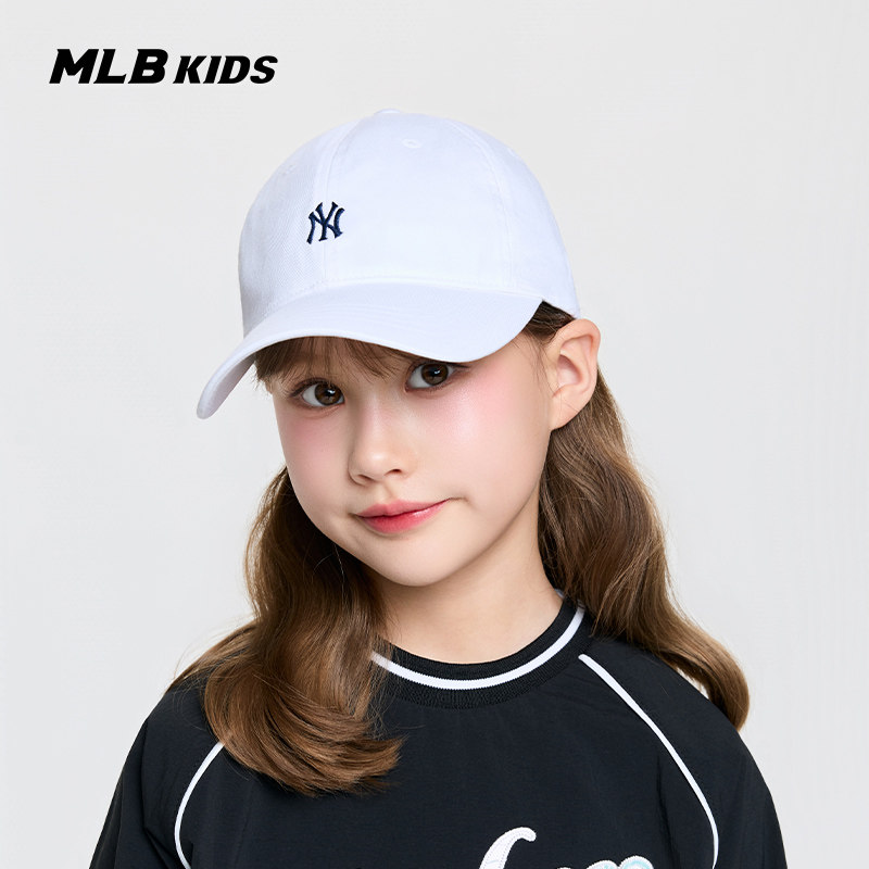 MLB儿童官方男女童立体感迷你刺绣LOGO潮流百搭棒球帽26春夏新款