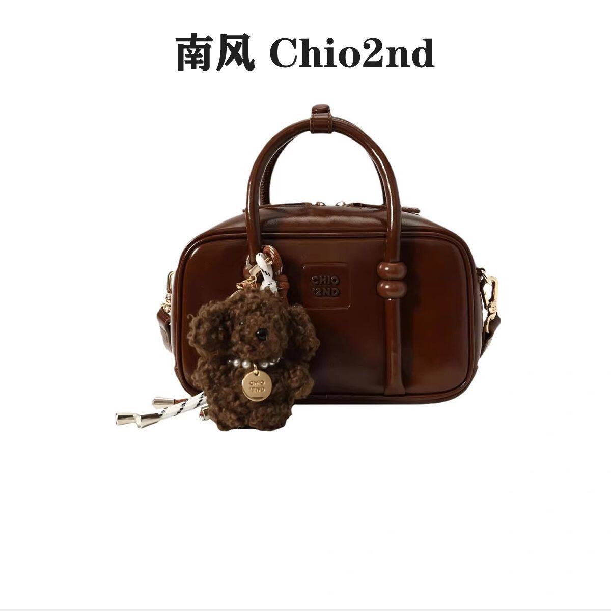 Chio2nd加格日记枕头包包女手提包外出化妆品收纳上班小拎包单肩