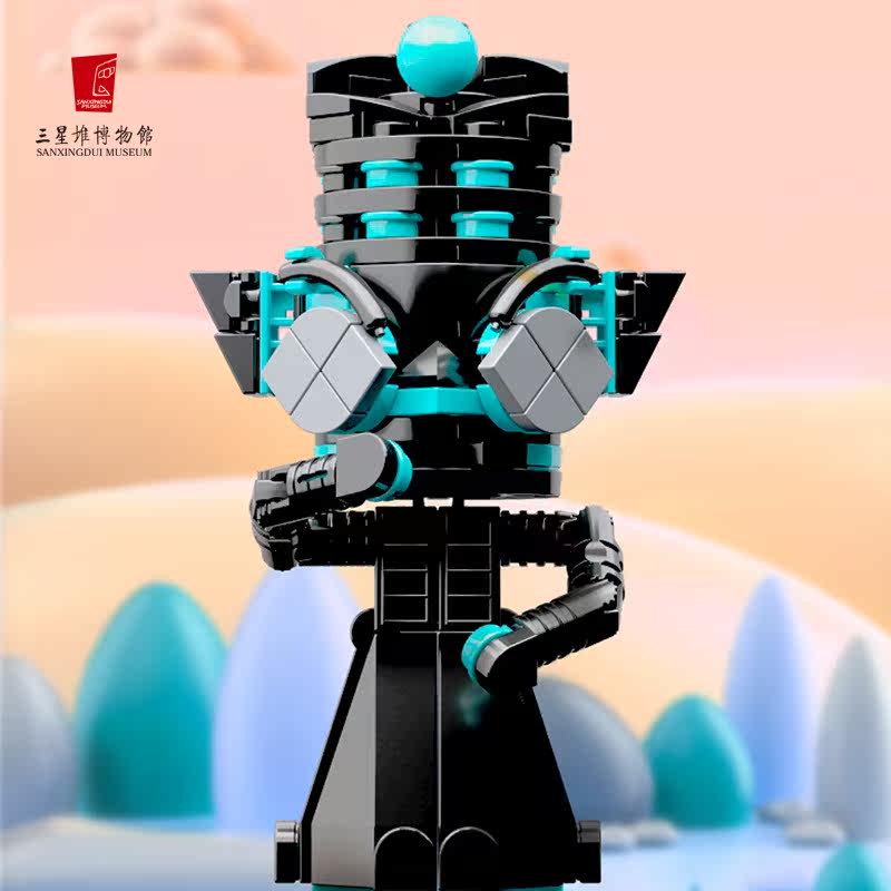 三星堆考古微颗粒拼装积木