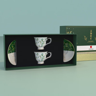 三星堆博物馆文创周边神树神鸟青铜时代双人下午茶礼盒套装送长辈