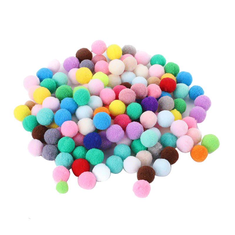 猫咪毛绒球玩具猫猫猫七彩弹力