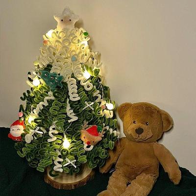 圣诞树扭扭棒手工diy材料包超大