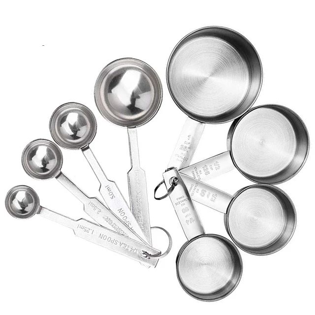 Measuring Cups Premium Stackable Kitchen Spoon Set Stainless