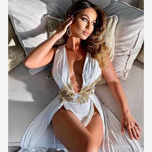 Summer Sexy Women Dress Elegant African Ladies Party new red