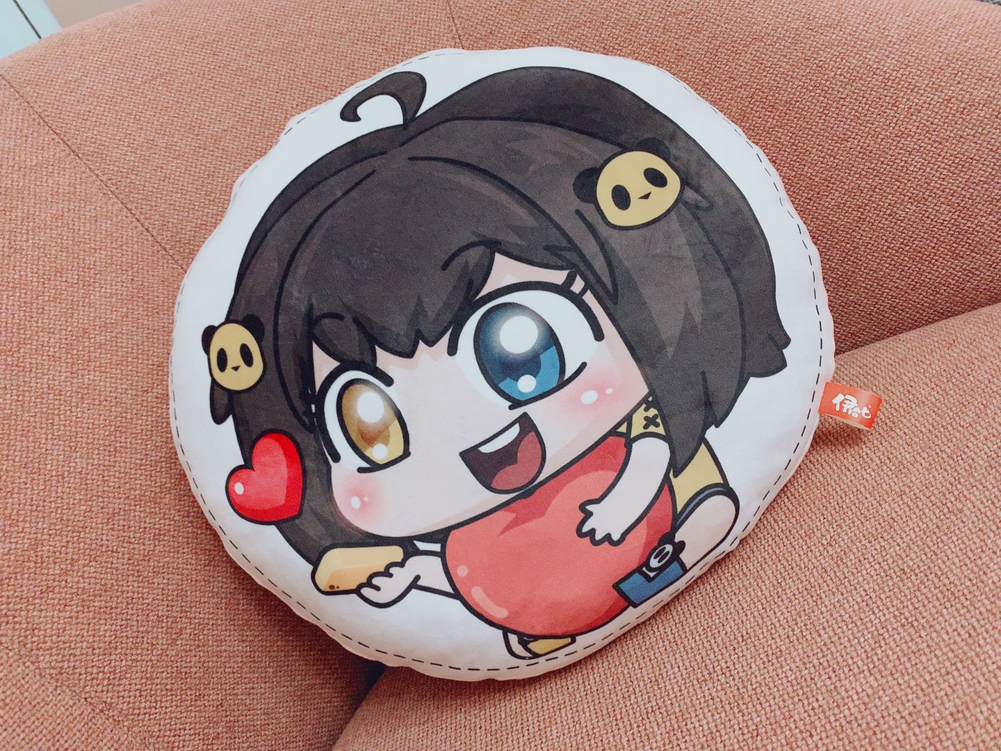 抖音伊拾七同款毛绒抱枕情侣抱枕官方二次元周边