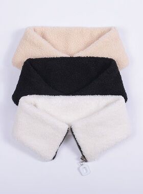 冬季羽绒服外套保暖装饰假领子