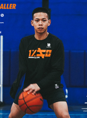 UH篮球态度‘1%≠0’训练运动长袖t恤yukke同款美式投篮热身服男