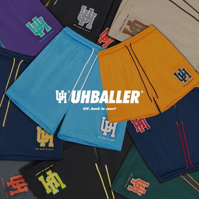 UH美式短裤透气速干网眼四分裤