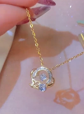 高级感灵动520锁骨链网红爆款轻奢气质百搭钛钢项链女2022新款潮