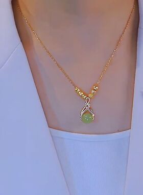 高级感转运珠福袋项链网红爆款轻奢时尚设计感精美项链女2024新款