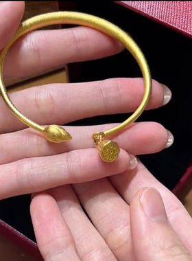 复古设计感两世欢莲蓬手镯女网红爆款轻奢气质百搭可调节手镯女